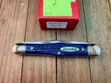 Robeson Mastercraft by Queen Fiddleback Whittler Italian Deep Blue Jigged Bone 1 of 200 