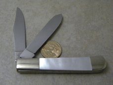 Parker Cut Co "Merry Christmas 1985" Pearl Trapper Knife 
