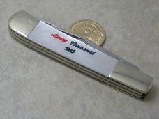 Parker Cut Co "Merry Christmas 1985" Pearl Trapper Knife 