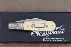 SCHRADE USA SCRIMSHAW SC-506 TWO BLADE BARLOW