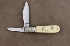 SCHRADE USA SCRIMSHAW SC-506 TWO BLADE BARLOW