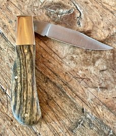 Michael May Sheffield Clayton Barlow with Becote Scales and Clip Point Blade