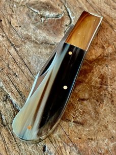 Michael May, Sheffield Clayton Barlow with Ox Horn Scales and Clip Point Blade