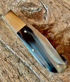 Michael May, Sheffield Clayton Barlow with Ox Horn Scales and Clip Point Blade