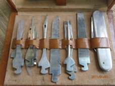 German Toolkit Giv- A-Gift Jet-Line 15 Piece Set Leather Case