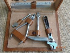 German Toolkit Giv- A-Gift Jet-Line 15 Piece Set Leather Case