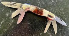 Vintage Parker 6 Blade Gunboat Canoe Knife, Japan, Original Box, Unused 