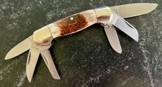 Vintage Parker 6 Blade Gunboat Canoe Knife, Japan, Original Box, Unused 