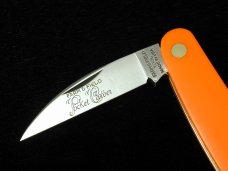 Great Eastern Cutlery Farm & Field Orange Delrin Pocket Carver Knife NIT 620324 Wharncliffe