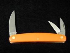 Great Eastern Cutlery Farm & Field Orange Delrin Pocket Carver Knife NIT 620324 Wharncliffe