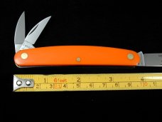 Great Eastern Cutlery Farm & Field Orange Delrin Pocket Carver Knife NIT 620324 Wharncliffe