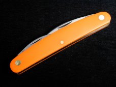 Great Eastern Cutlery Farm & Field Orange Delrin Pocket Carver Knife NIT 620324 Wharncliffe