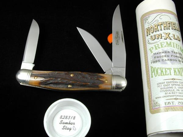Great Eastern Northfield Cutlery Sambar Stag Dixie Stockman Knife 1 Of 413 NIT 828318 Great Eastern Northfield Cutlery Sambar Stag Dixie Stockman Knife 1 Of 413 NIT 828318
