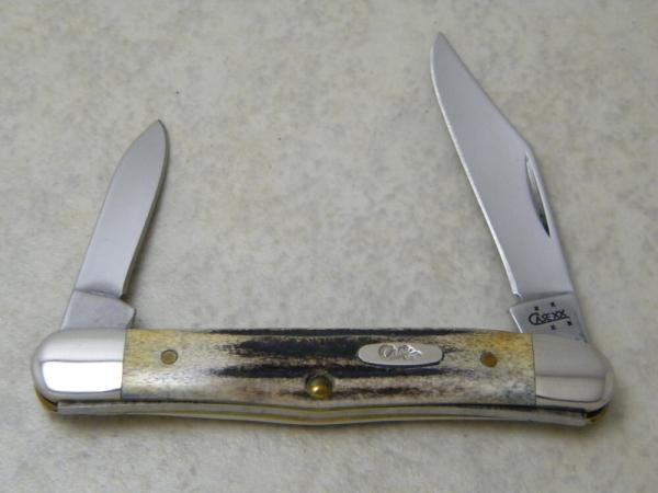 Case XX USA 4 Dot 5208 Stag Half Whittler Knife 