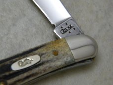 Case XX USA 4 Dot 5208 Stag Half Whittler Knife 