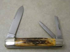 Case Brothers Bradford PA USA NETCO1990 Stag Tested XX 53091 Large Whittler Knife