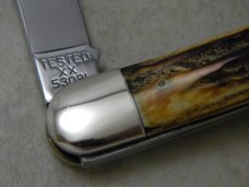 Case Brothers Bradford PA USA NETCO1990 Stag Tested XX 53091 Large Whittler Knife