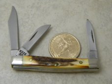 Case XX USA 3 Dot (1997) 5333 Stag Mini Stockman Knife 