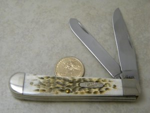 Case XX USA 2 Dot 2008 Bone Trapper Knife