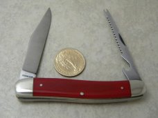 Puma Solingen Germany Smooth Red Fisherman's Knife