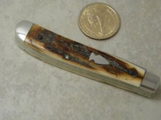 Northwoods Gladstone Mich USA Mammoth Ivory Mini Trapper Knife
