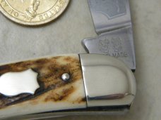 Bulldog Brand Surgical Inst. Stag Wharncliff Whittler Knife