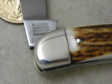 Bulldog Brand Surgical Inst. Stag Wharncliff Whittler Knife