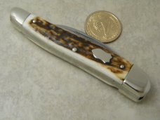 Bulldog Brand Surgical Inst. Stag Wharncliff Whittler Knife