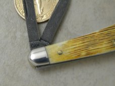 Case XX USA 2014 Damascus 6355WH DAM Barn Board Wharncliff Whittler Knife