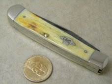 Case XX USA 2015 Raindrop Damascus 6254 DAM Barn Board Trapper Knife