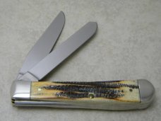 Case XX USA 2004 Bone Stag 6.5254 Trapper Knife