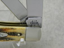 Case XX USA 2004 Bone Stag 6.5254 Trapper Knife