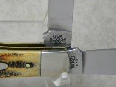 Case XX USA 2004 Bone Stag 6.5254 Trapper Knife