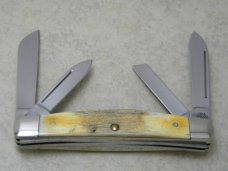 Case XX C. Platts' Sons USA 54052 Stag Etched Blade Congress Knife