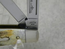 Case XX C. Platts' Sons USA 54052 Stag Etched Blade Congress Knife