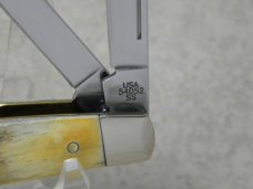 Case XX C. Platts' Sons USA 54052 Stag Etched Blade Congress Knife