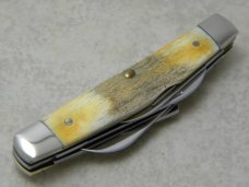 Case XX C. Platts' Sons USA 54052 Stag Etched Blade Congress Knife