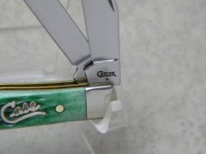 Case XX USA 2009 62154 Script Shield Bone Tiny Trapper Knife
