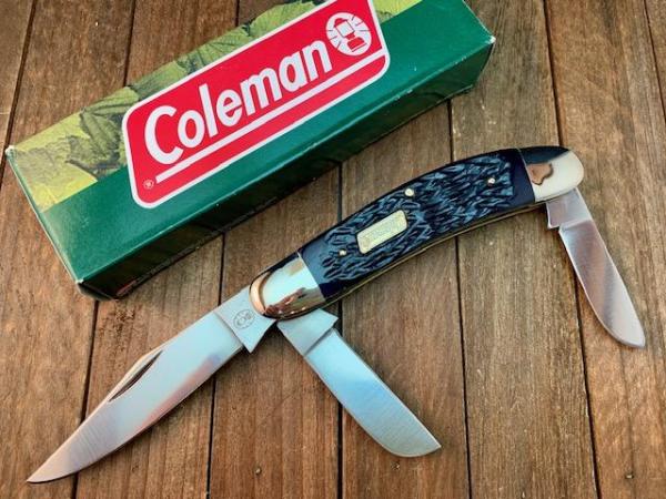 Coleman Sowbelly Stockman Deep Blue Jigged Bone Seki Japan Coleman Sowbelly Stockman Deep Blue Jigged Bone Seki Japan