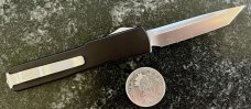 Microtech UTX-70 OTF Knife, Older Flat Body Dated 10/2010, Tanto Blade, Unused 
