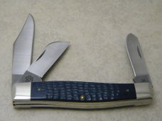 Case XX USA 2010 6375 Blue Delrin Stockman Knife