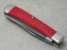 Case XX USA 2004 6254 American Flag Shield Bone Trapper Knife