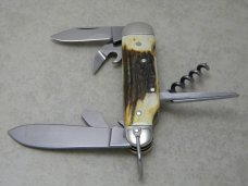 Boker Solingen Germany 182 Stag Multi Tool Scout Knife 
