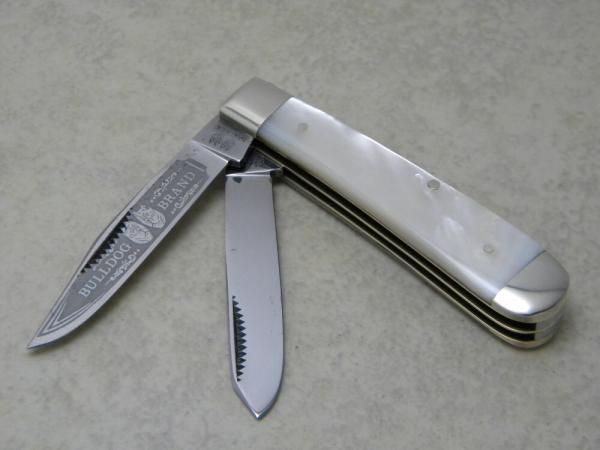 Bulldog Brand Solingen Germany Pearl Trapper Knife