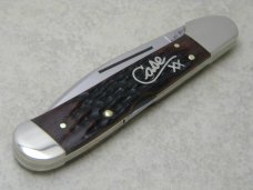 Case XX USA 2002 61549W Script Shield Wharncliff Copperlock Knife 