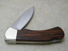 Puma Solingen Germany 4 Star Cocobola Wood Lockback Knife c.2009 NIB