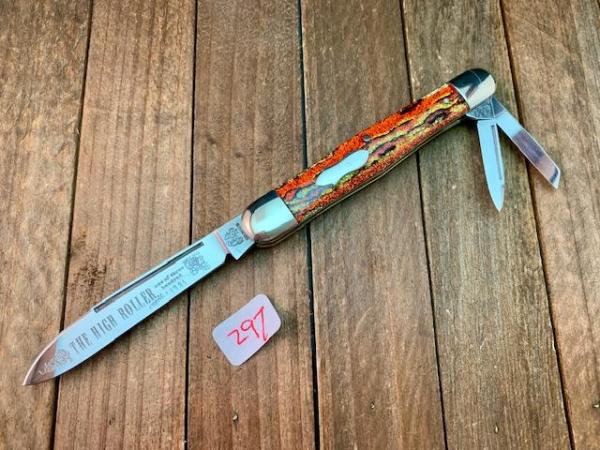 Fight N Rooster Frank Buster Whittler “The High Roller” Bright Celluloid 1981
