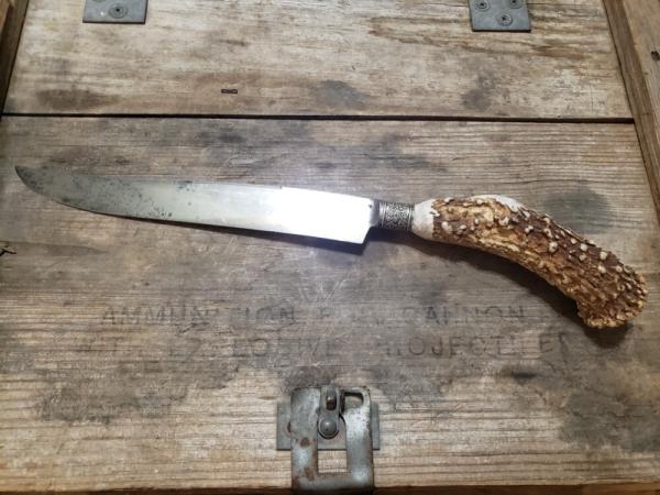 Huge EC Simmons Keen Kutter Carving Knife - Gorgeous Gnarly Stag Huge EC Simmons Keen Kutter Carving Knife - Gorgeous Gnarly Stag