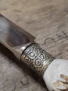 Huge EC Simmons Keen Kutter Carving Knife - Gorgeous Gnarly Stag