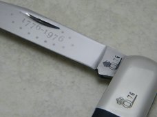 Queen USA Q76 Slick Black LTD ED USA Bicentennial Daddy Barlow Knife c.1976
